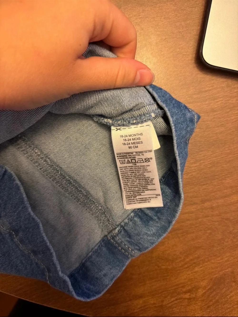 GapKids Denim Heart Pocket Dress - Blue
